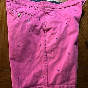 Tailorbyrd Pink Flamingo Patterned Shorts Size 32